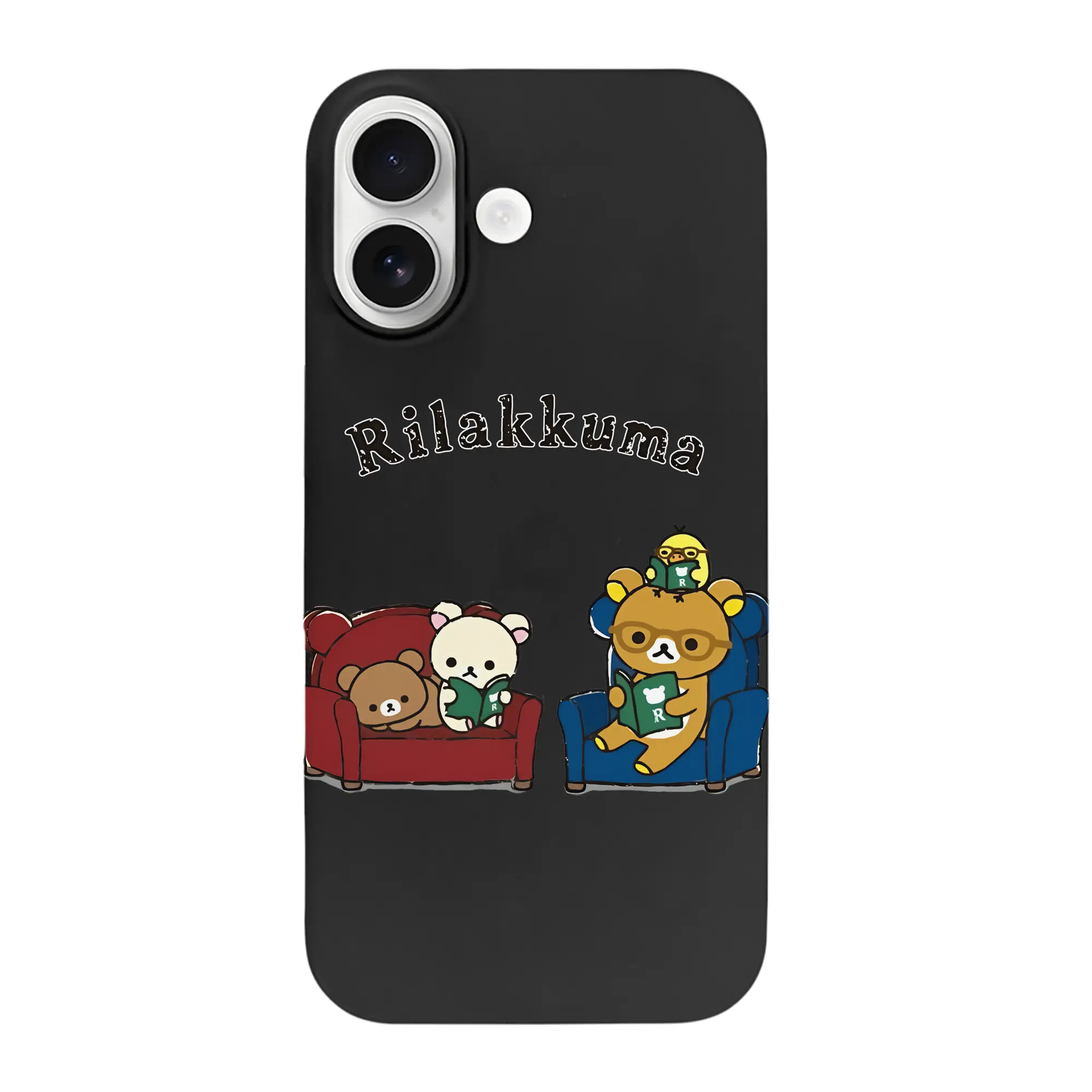 リラックマ (Rilakkuma) グッズ リラックマ (Rilakkuma) - iPhone 17 シリーズ シリコンケース 薄型 耐衝撃 指紋防止 ソフトタッチカバー 精密フィット 傷防止 保護ケース iPhone 17/17 Air/17 Pro/17 Pro Max 対応